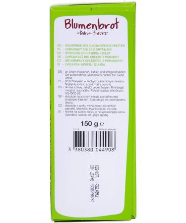 Le Pain Des Fleurs Organic Buckwheat Crispbread Gluten-Free Vegan 150 Gram - Buy Online on GoSupps.com