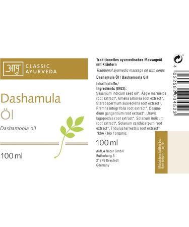 Classic Ayurveda Dashamula Massage Oil 100ml | Reduces Vata | Herbal Blend for Relaxation - Buy Online on GoSupps.com