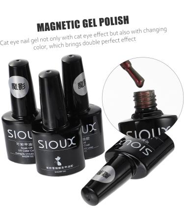 POPETPOP 4pcs Cat 's Eye Gel Nail Polish Nail Kit Gel Manicure Accessories Glitter Gel Nail Shimmer Nail Polish Uv Nail Polish Color Change Nail Polish Resin Liquid Magnetic Cat Eye Gel 3d - Buy Online on GoSupps.com