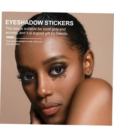 HAPINARY 4 Pairs Halloween Eyeliner Stickers Christmas Face Stickers Eyeliner Stencil Sticker Face Decals Pvc - Buy Online on GoSupps.com