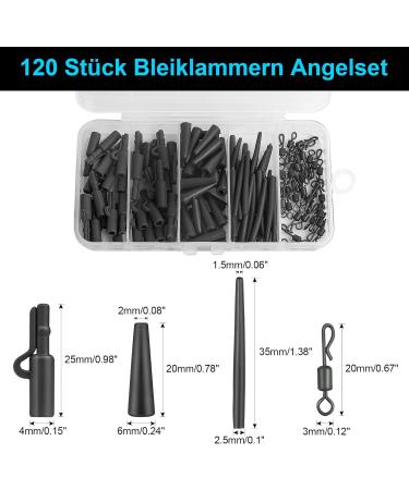 Realure 120-Piece Carp Fishing Accessories Set | Complete Professional Kit with Safety Clips Anti-Tangle Sleeves Tail Rubber Pipes & Lead Clips | Ideal for Beginners - International Shipping Available - Buy Online on GoSupps.com