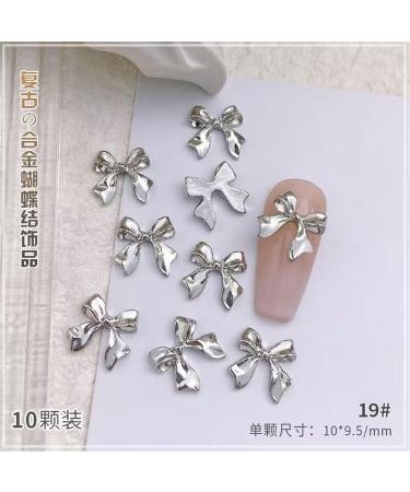 10Pcs 3D Butterfly Nail For Nails Alloy Butterfly Nail Decoration Alloy Nail Butterfly Nail Manicure Accessories Manicure Accessories Silver - Buy Online on GoSupps.com