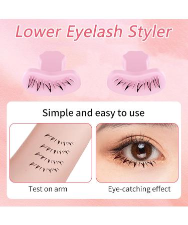 One Pair Helpful Eyelash Stamps Tool Convenient Portable Lower Lashes Extensions Stamps Tool Useful Lazy Quick Eyelash Stencil for Make up Beginner - Buy Online on GoSupps.com