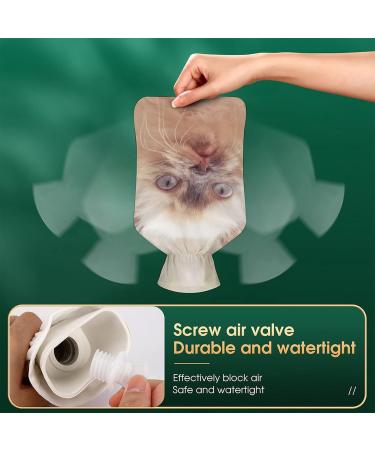 White Cat Hot Water Bottle with Plush Cover | Cozy Hand Warmer for Adults & Children | 26.5x15.3cm - Buy Online on GoSupps.com