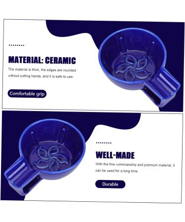 Fomiyes Ceramic Shaving Bowl for Men - Black Container Perfect for Blue Soap & Clean Shave Accessories - Buy Online on GoSupps.com