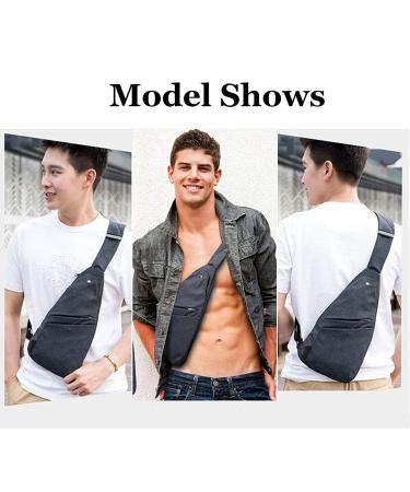 TOLOG Anti-Thief Sling Bag | Lightweight Crossbody Backpack for Travel & Hiking - Dark Grey - Buy Online on GoSupps.com