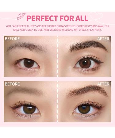 MISOYER Eyebrow Wax Feathery Brows Transparent Makeup Soap Waterproof Clear Eyebrow Wax Solipour Styling Kit for Women - Buy Online on GoSupps.com