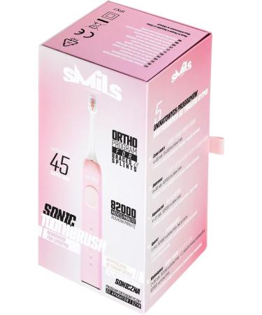 Vitammy SMILS Powder Pink Toothbrush - 5 Brushes Pressure Control & Orthodontic Washing Program | International Shipping - Buy Online on GoSupps.com