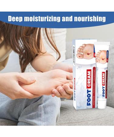  Mimoqk Foot Cream Cracked Heel Balm 20g Soothing Non Greasy Moisturizer for Athlete Travel Knee Care Skin Health Repair Relief Softening Hydrating Overnight Use Multicolor - Buy Online on GoSupps.com
