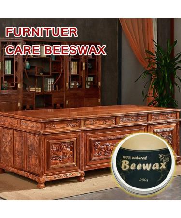 Rodam Wood Care Beeswax Polish Multi Purpose Natural Beeswax - Furniture Care Complete Solution Beeswax Polish Home Cleaning Beeswax Polished Waterproof and Wear-Resistant for Wood & Furniture (200g) - Buy Online on GoSupps.com