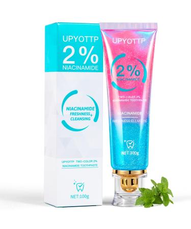 Niacinamide Whitening Toothpaste Niacinamide Intensive Whitening Toothpaste Fresh Breath Improves Gum Health Fluoride-Free Suitable for Sensitive Teeth(1pcs) 3.53 Ounce (Pack of 1)