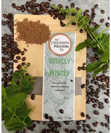 Medicinal Mushroom Reishi & Ground Mint Mushroom Coffee 1x 110g Bag - Toatally Minted- By The Lincolnshire Mushroom Co. - Buy Online on GoSupps.com