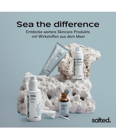 salted Soothing antiblemish serum facial serum for pimples and acne pimple remover with azelaic acid reduces blemishes skin care for women and men vegan - Buy Online on GoSupps.com