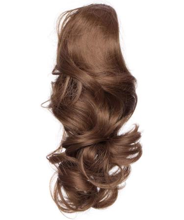 Long Short Claw Ponytail Hair Extensions One Piece Cute Clip in on Ponytail Jaw Claw on Straight Curly Hairpiece Brown Blonde Black Ombre 12" Curly Light Brown - Buy Online on GoSupps.com