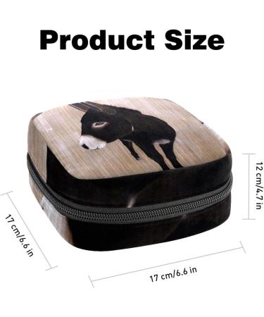 Menstrual Pad Bag with Zipper | Stylish Tampon Collection Pouch for Women & Girls - Sad Donkey Design - Buy Online on GoSupps.com