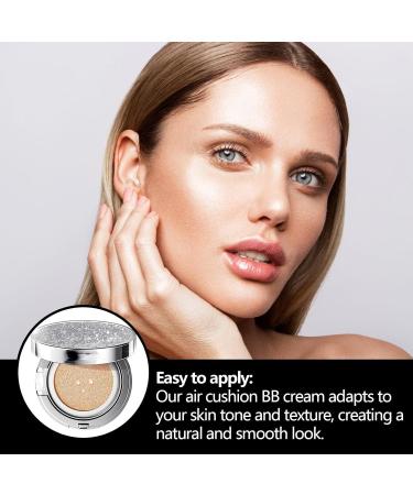 BB Cream Air Cushion | BB Moisturizing Makeup Cream - Foundation Moisturizing Cushion Foundation Moisturizing Cushion with Puff - Buildable Cover Air Cushion Teksome - Buy Online on GoSupps.com