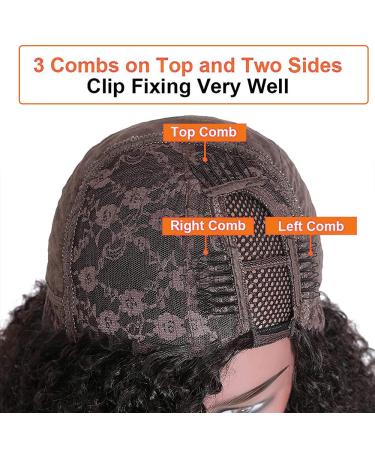 Nadula Kinky Curly U Part Human Hair Wig 16 Glueless & Beginner-Friendly - 150% Density - Buy Online on GoSupps.com