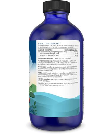 Nordic Naturals Arctic CLO - Cod Liver Oil Promotes Heart and Brain Health Lemon 237 mL Lemon 237 ml (Pack of 1) - Buy Online on GoSupps.com