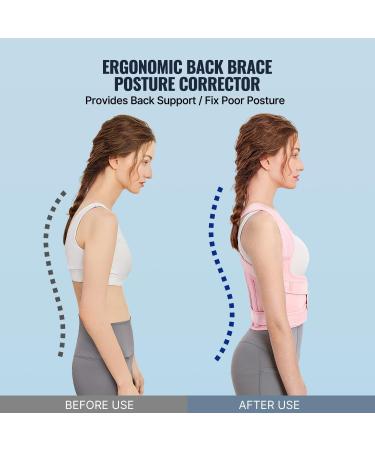Back Brace and Posture Corrector for Women and Men Back Straightener Posture Corrector Scoliosis and Hunchback Correction Back Pain Spine Corrector Support Adjustable Posture Trainer Medium Medium (Waist 34-41 Inch) - Buy Online on GoSupps.com