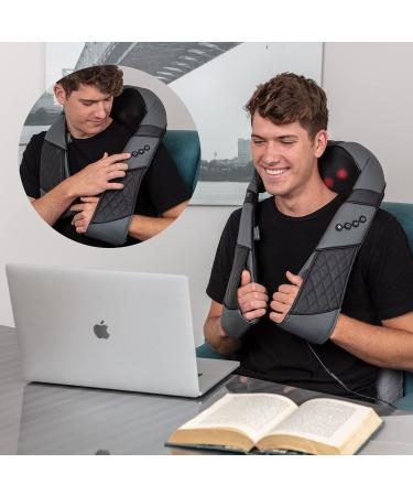 Deep Tissue 3D Kneading Pillow Massager with Heat - Shiatsu Back, Neck & Shoulder Massage - Relieve Muscle Pain at Home, Office, Car - Buy Online on GoSupps.com