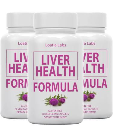 (3 Pack) Liver Health Formula Cleanse Detox Flush Repair Fatty Liver Support with Artichoke Milk Thistle Dandelion Beet Berberine Pure Natural Superstar Research Vegan Capsules Supplement