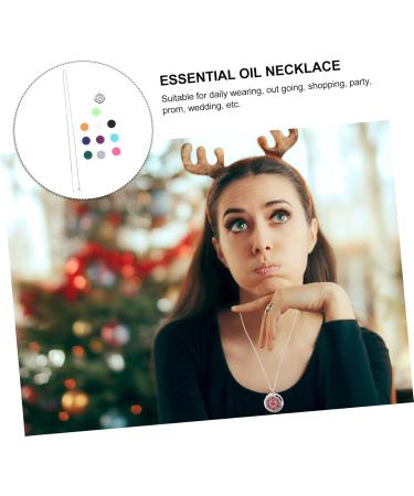 SOESFOUFU 1 Set Necklace Essential Oil Necklace Wrist Chain Chic Perfume Necklace Women Pendant Necklace Hollow-Out Perfume Necklace Stainless Fragrance Necklace Women Necklace - Buy Online on GoSupps.com