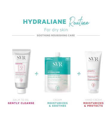 SVR Hydraliane Light Hydrating Face Cream - Hyaluronic Acid Moisturizer for Sensitive Skin | 72% Hydrated After 8 Hrs | Family-Friendly 1.7 fl. oz - Buy Online on GoSupps.com