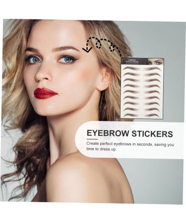 Beavorty 72 Sheets Waterproof Eyebrow Stickers Makeup Eyebrows Sticker Eyebrow Tool Transfer Stickers - Buy Online on GoSupps.com