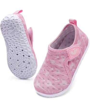 JIASUQI Toddler Barefoot Water Shoes - Pink Arrow | 2.5-3 Years Baby Boys Girls Sandals - Buy Online on GoSupps.com
