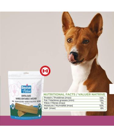 Revive Active Dental Bars for Dogs 14ct Dental Chews For Dogs Help to Remove Plaque and Tartar Build-Up Improves Oral Health and Maintaining healthy Gums and Teeth. - Buy Online on GoSupps.com