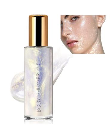 HOSAILY Body Luminizer Moisturizing Liquid Highlighter Waterproof Body Shimmer for Face & Body Glow Illuminator Body Liquid Highlighter Bronzer Body Luminizer (Y Silver) Y Sliver