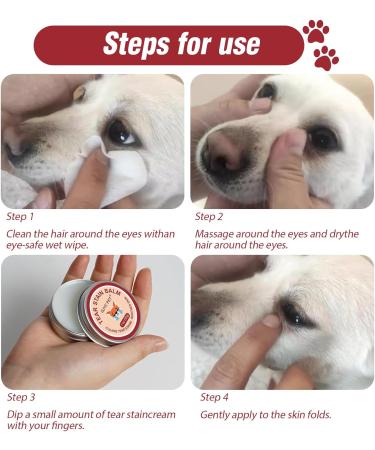 LINXINS Tear Stain Remover for Dogs Eyes Dog Tear Stain Remover Pet Tear Stain Remover 1 oz (30g) Natural Plant Based Eye Care for Cats and Dogs Gentle Cleansing - Buy Online on GoSupps.com
