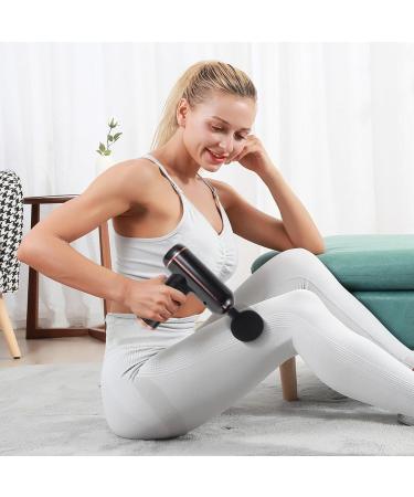 Wireless Fascia Gun - Percussion Massage Device for Muscle Relief | Personal Muscle Massager Fitness Tool Cervical Massage - Compact & Portable Black - Buy Online on GoSupps.com