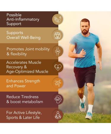 BioJoints Bone & Joint Support Supplement - 60 Tablets | Glucosamine & Chondroitin Complex with Hyaluronic Acid, Boswellia, Turmeric Powder & Vitamin D3 | Enhance Mobility & Flexibility - GMP Certified - Buy Online on GoSupps.com