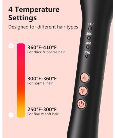 Small Curling Iron 3/8 Inch Barrel - Tiny Curling Wand for Short & Long Hair | Tourmaline Ceramic 9mm Adjustable Temperature Rose Gold - Buy Online on GoSupps.com