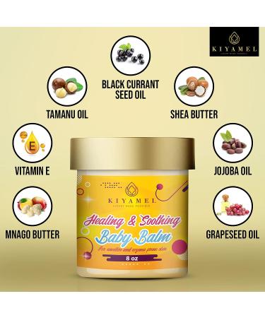 KIYAMEL Healing Baby Balm for Sensitive Skin | Soothing Eczema Relief with Mango & Shea Butter, Jojoba Oil, Vitamin E | Hydrating & Nourishing Formula - Buy Online on GoSupps.com