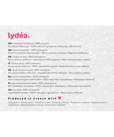 Lydea Organic Greek Mountain Tea 250g Traditional & Authentic Greek Loose Leaf Sideritis Herbal Tea Naturally Caffeine Free Practically Cut - Buy Online on GoSupps.com