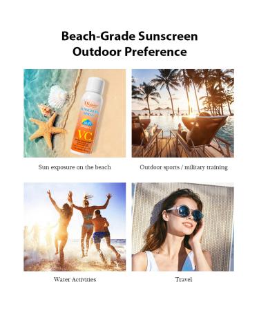 DISAAR BEAUTY Vitamin C Sunscreen Spray SPF60++ 160ml - Moisturizing Sun Protection with 24H Hydration - Anti UVA/UVB - Buy Online on GoSupps.com