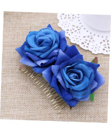Beavorty Hair Clips for Girls Red Rose Garland Girls Headband Flamenco Dancer Flower Crowns for Women Wedding Hair Comb Floral Comb Fork Comb Hairpin Hair Accessories Woman Blue Roses Rose medium Blue - Buy Online on GoSupps.com