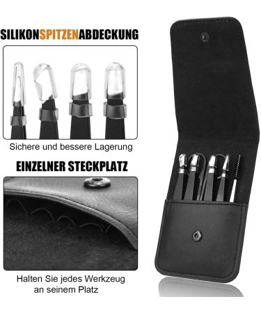 Mayki Eyebrow Tweezers Set - 6-Piece Professional Stainless Steel Beauty Tool for Precise Hair Removal & Ingrown Hair Perfect for Men & Women - Buy Online on GoSupps.com