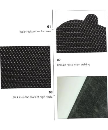 40 Pcs Cowhells Anti-Slip Shoe Insoles | Cushion Forefoot Pads - Half Insoles Black (9x6.5cm - Buy Online on GoSupps.com