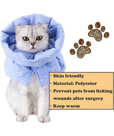 Skymoon Soft Cat Dog Cone Collar | Pet Recovery Comfort Cone Collar - Small Light Blue - Buy Online on GoSupps.com