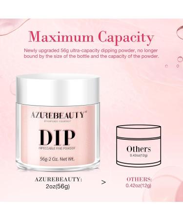 AZUREBEAUTY Translucent Dip Powder - Jelly Baby Pink 2Oz | Sheer Rose Pink Nail Art for DIY & Salon | Perfect Gift for Manicure Lovers - Buy Online on GoSupps.com