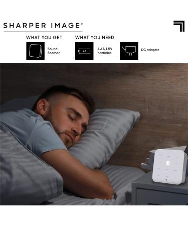 SHARPER IMAGE Ultimate Sleep White Noise Machine | Relaxing Music & Nature Sounds | Stress & Anxiety Relief | USB Cord | Holiday Gift - Buy Online on GoSupps.com