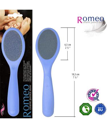 Erlinda Solingen Romeo Ceramic Foot Rasp Foot Files Foot Scrubber Pumice Stones Pedicure Rasp (Blue) - Buy Online on GoSupps.com