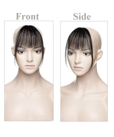 Clip-in Bangs | 100% Remy Real Hair Fringe Extension | Natural Glatt Black | International Shipping - Buy Online on GoSupps.com