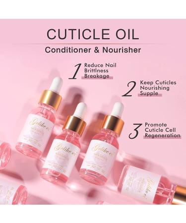 EC Nail Cuticle Oil Vitamin E + B | 100% Pure, Natural & Scented with Jojoba Bean Rose | Nourish, Soothe & Moisturize Dry Nails (0.53 oz) - Buy Online on GoSupps.com