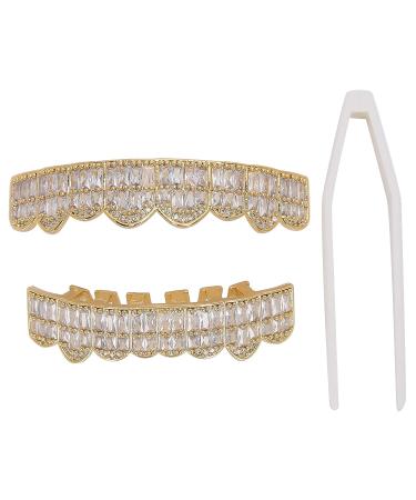 Gold Teeth Decoration Set - Hip Hop Style Brace for Halloween, Cosplay, Party - Unisex Gift Option - Buy Online on GoSupps.com