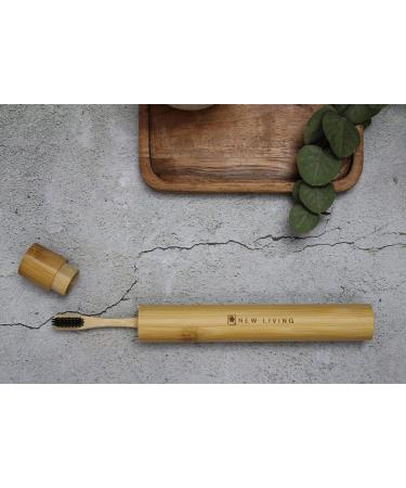 Bamboo Toothbrush Holder & Carry Case | Eco-Friendly Biodegradable 21cm Natural Product - Buy Online on GoSupps.com