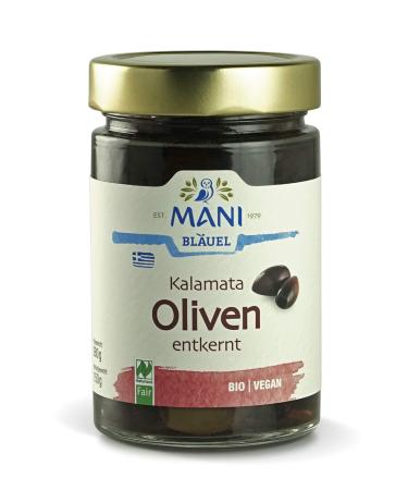 MANI MANI Kalamata Pack of 2 pitted organic lake olives (2 x 150 g)